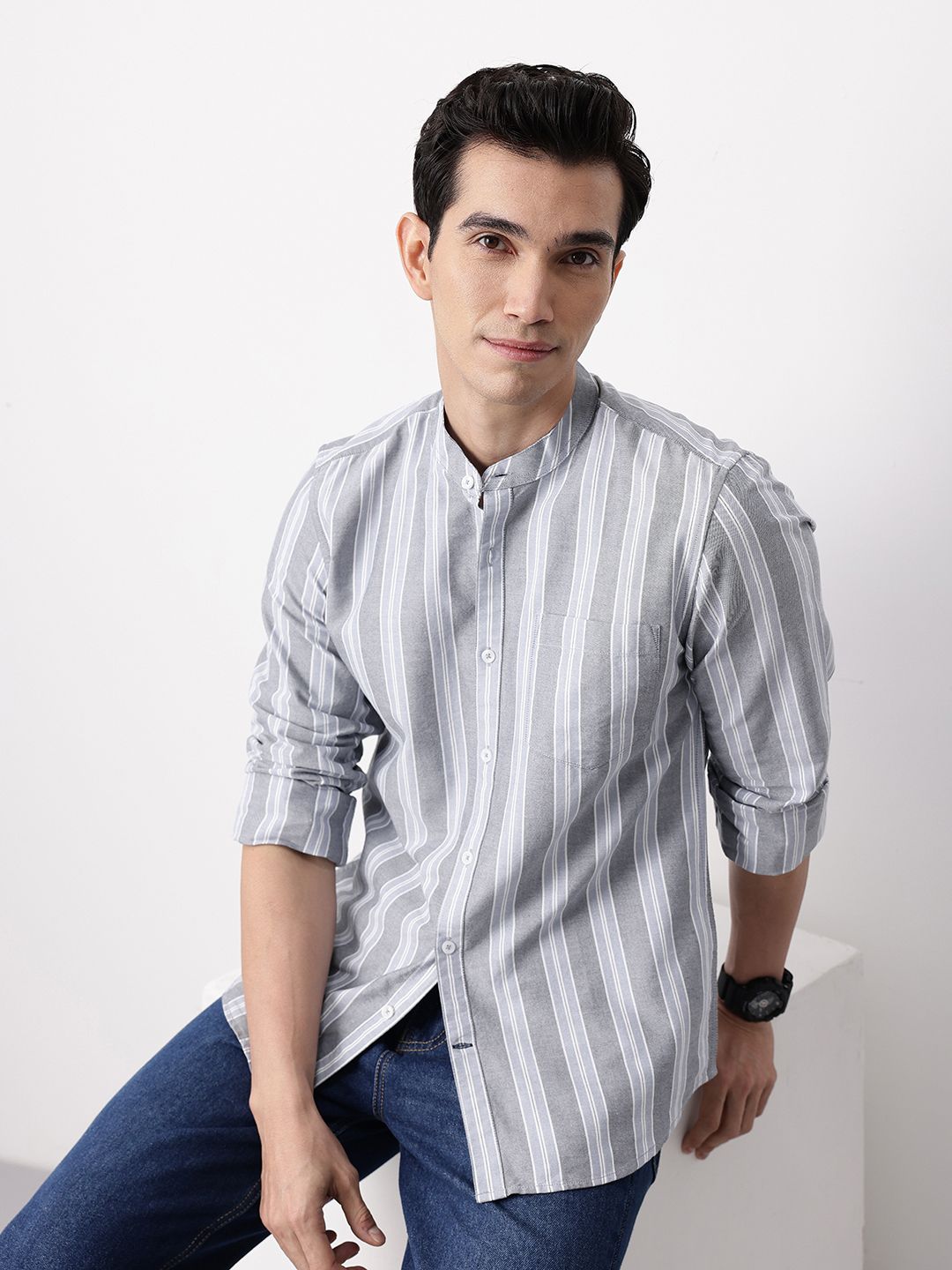 Mast & Harbour Pure Cotton Casual Shirt