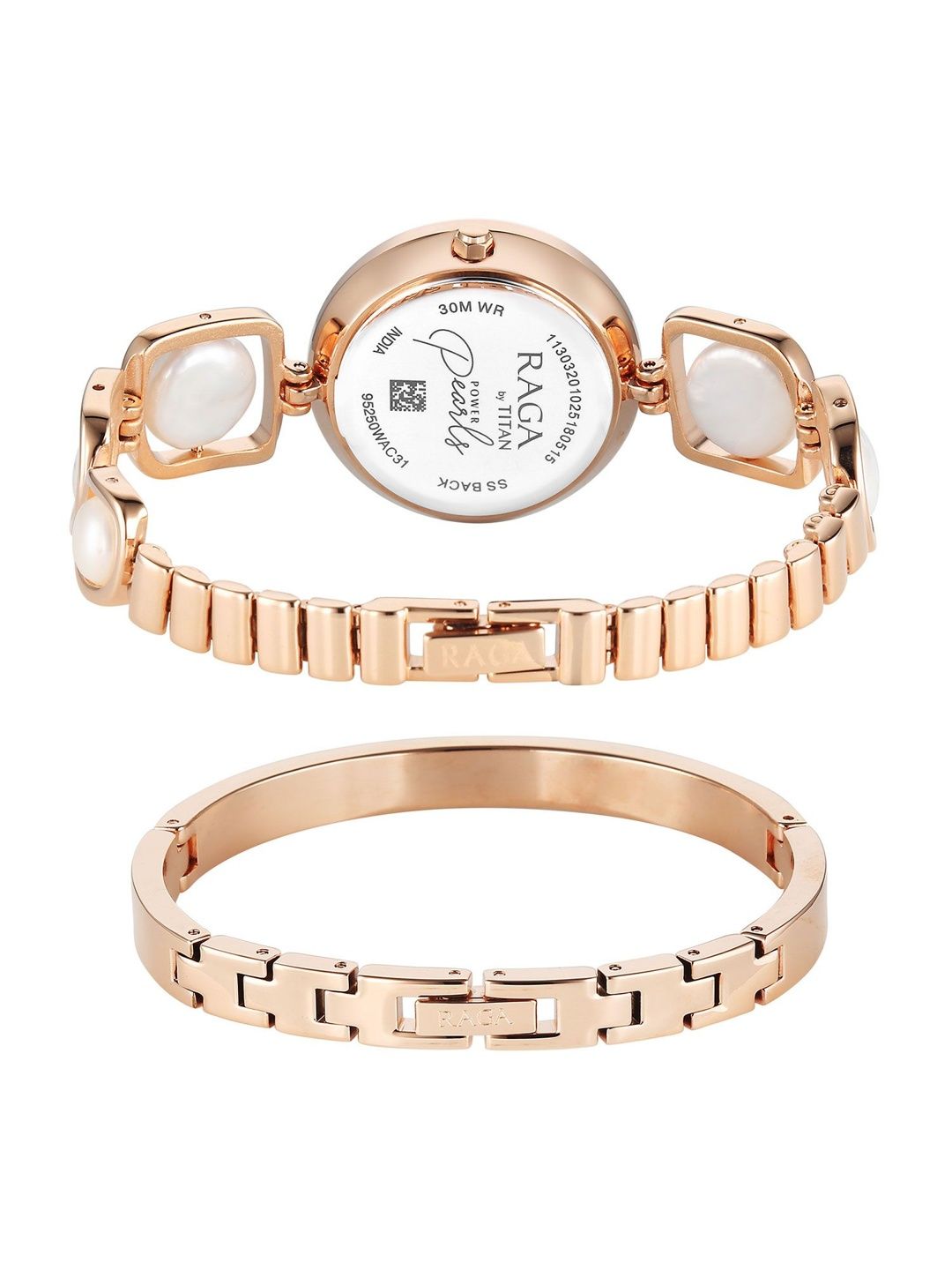 Raga Power Pearls 2.0 Quartz Analog Mother of pearl Dial Watch - 95250WM02F