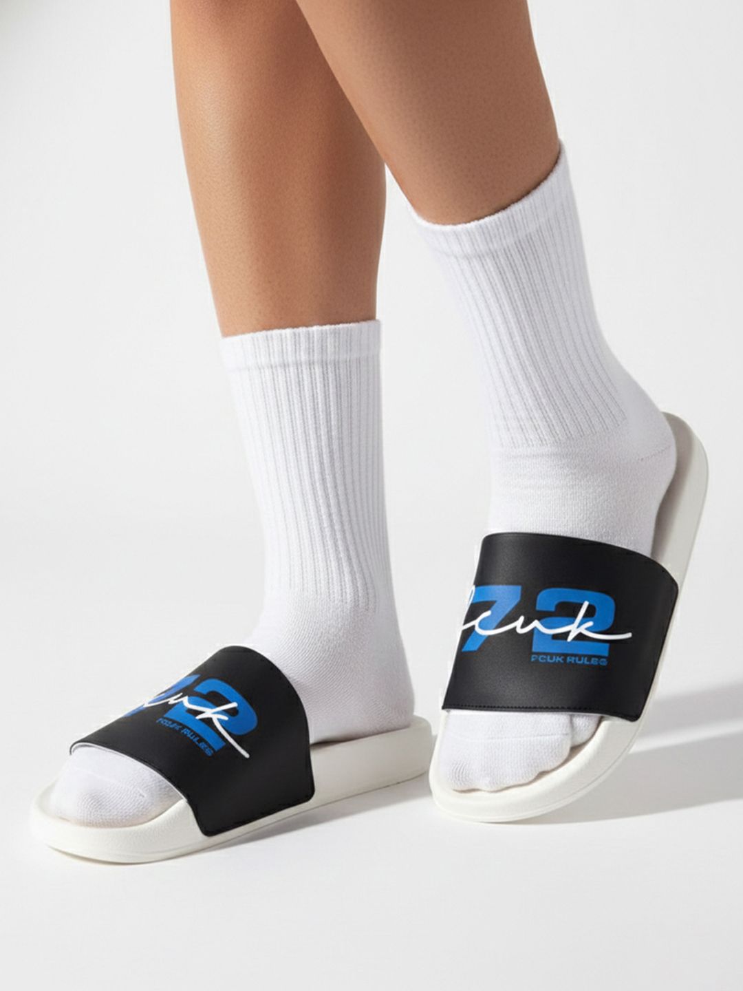 FCUK Men Printed Sliders