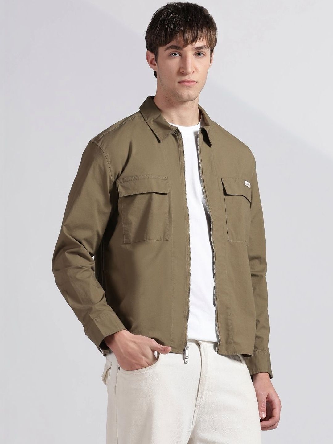 Calvin Klein Jeans Men Open Front Jacket