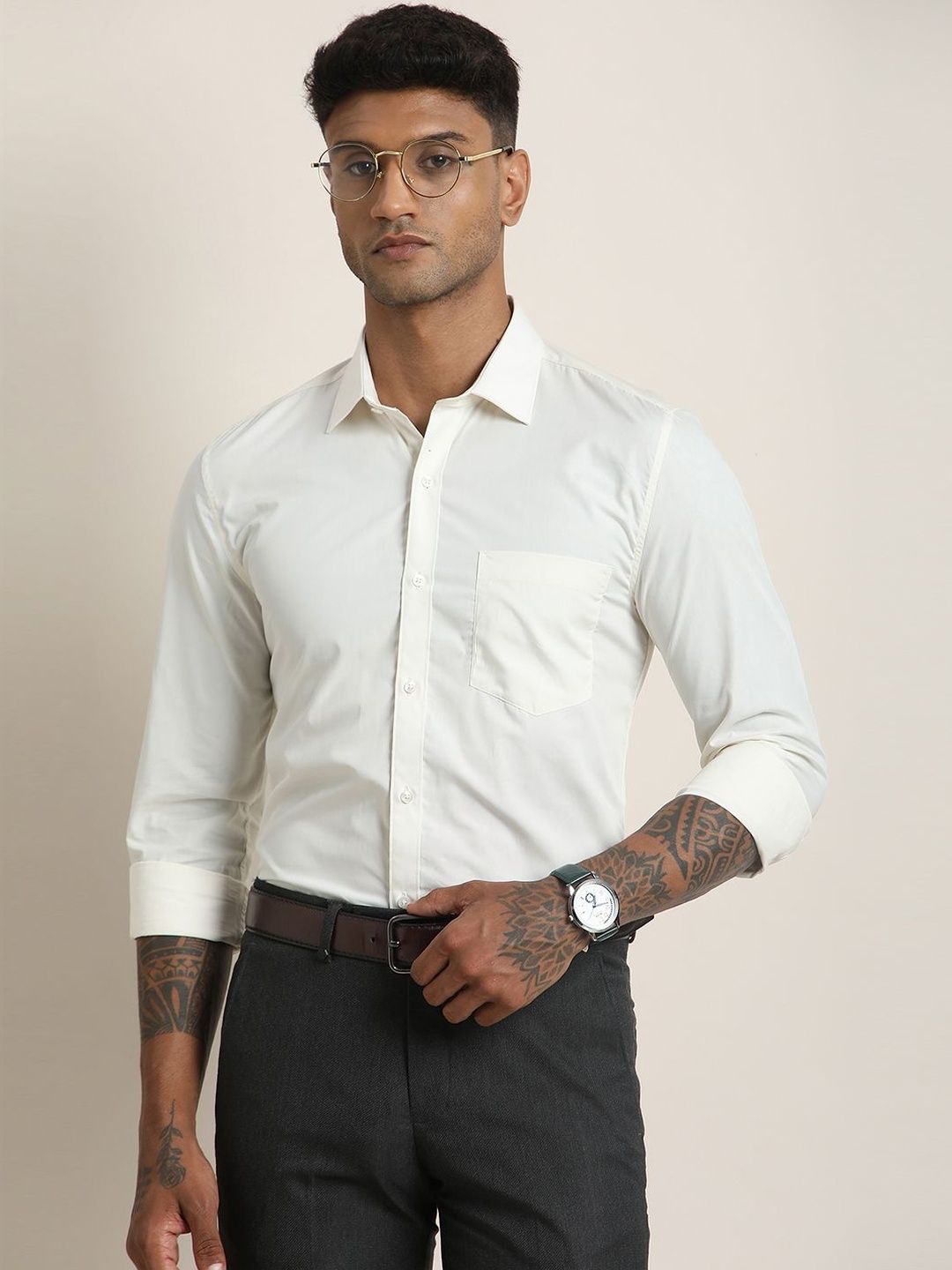 Turtle Men Standard Slim Fit Semiformal Shirt