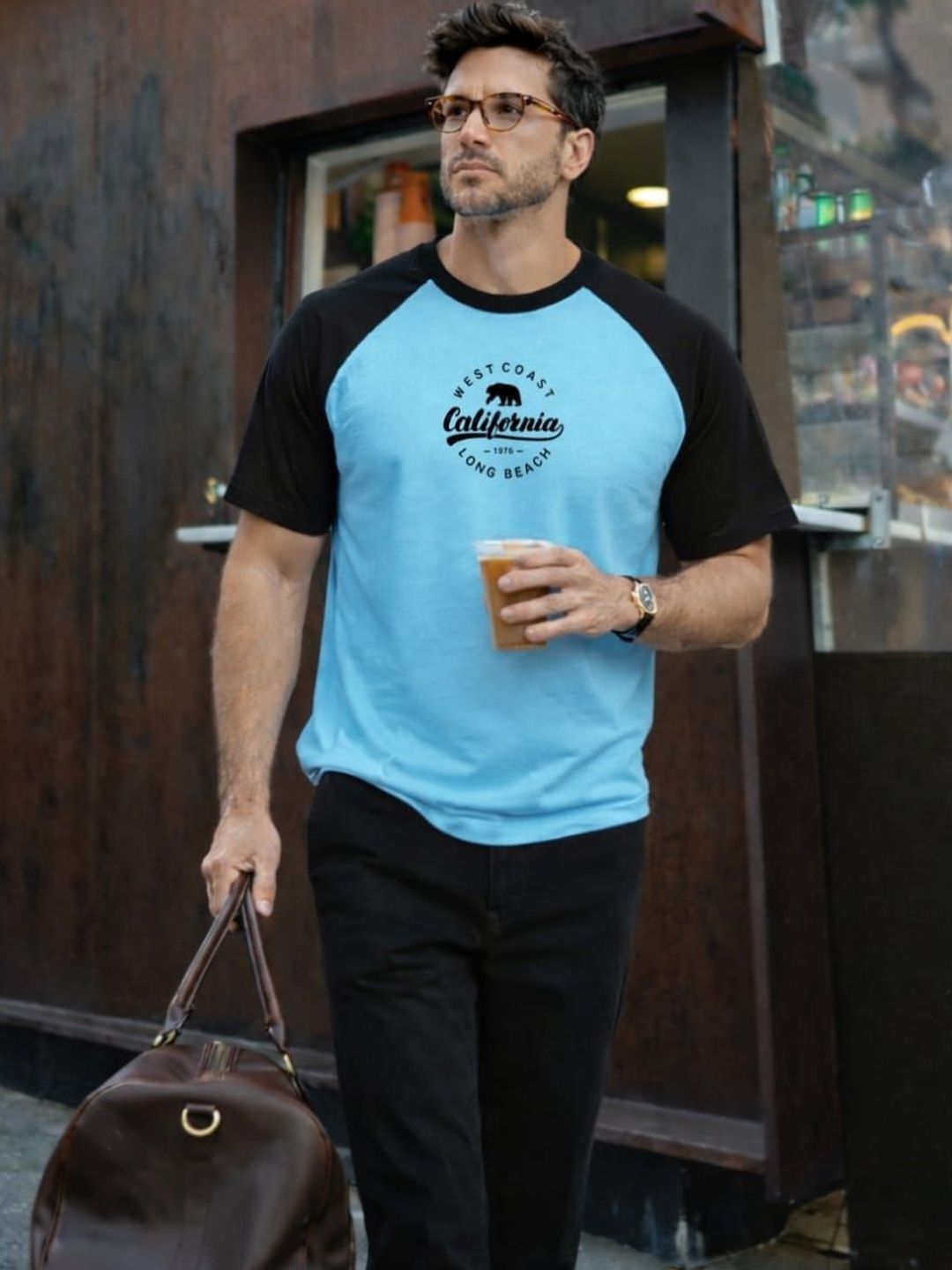 DAMN GUD DG Men Colourblocked T-shirt