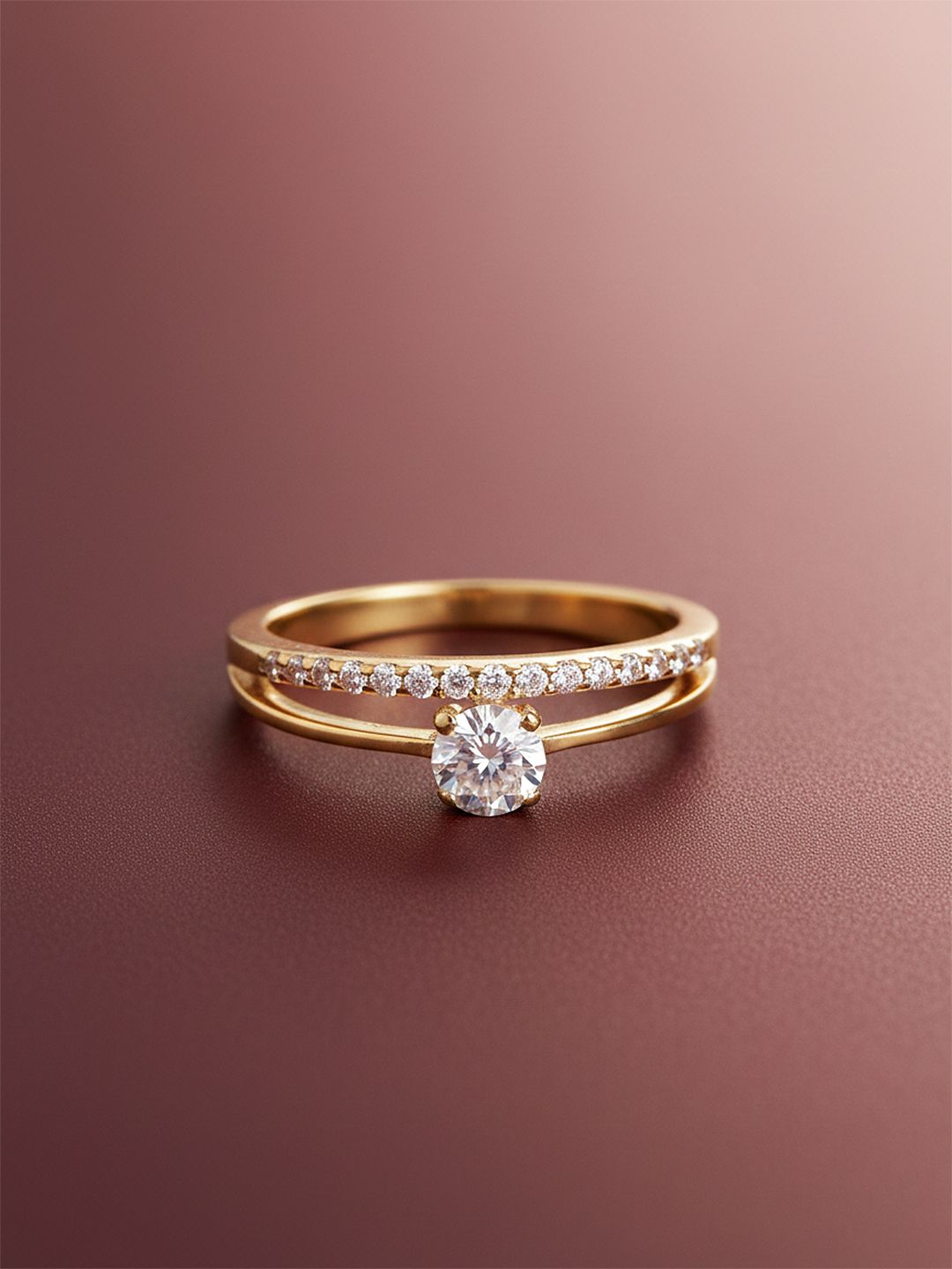 MAEJOY Solitaire Lab grown diamond 92.5 Sterling Silver 18KT engagement ring