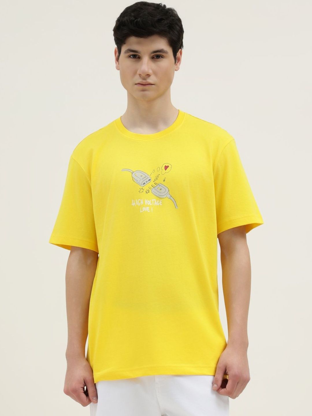 United Colors of Benetton Oversized Relaxed Fit Round Neck Printed T-Shirt