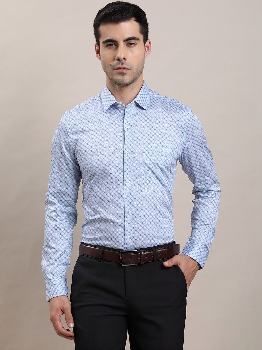 Turtle Men Printed Formal Shirt