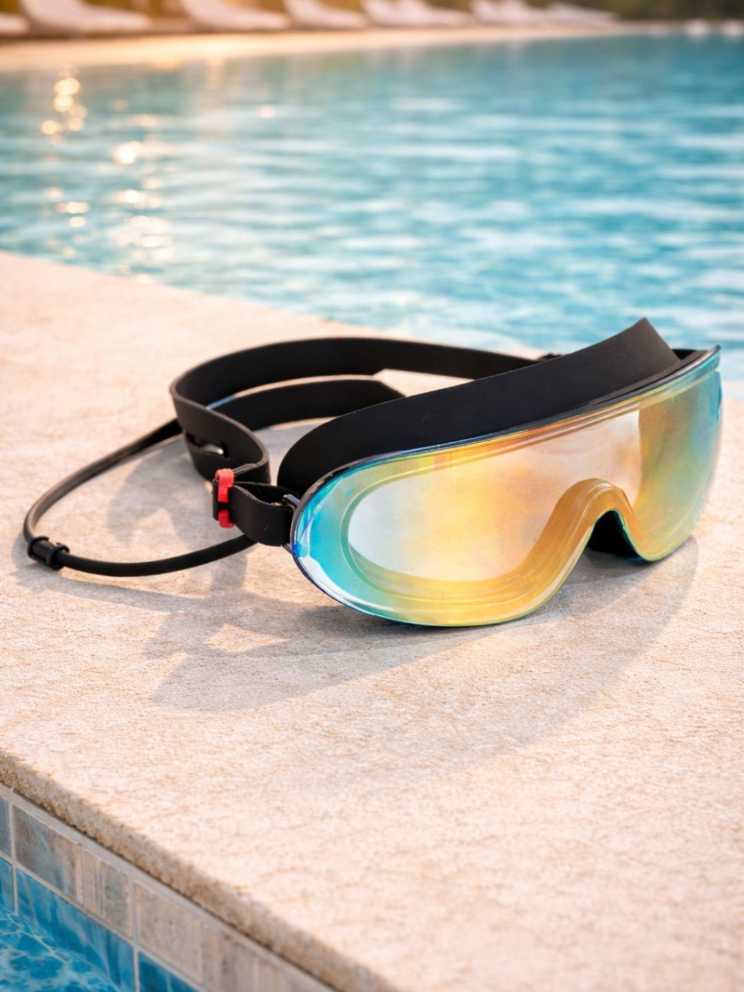 ARROWMAX Silicone Wide Vision Mirror Swimming Goggles