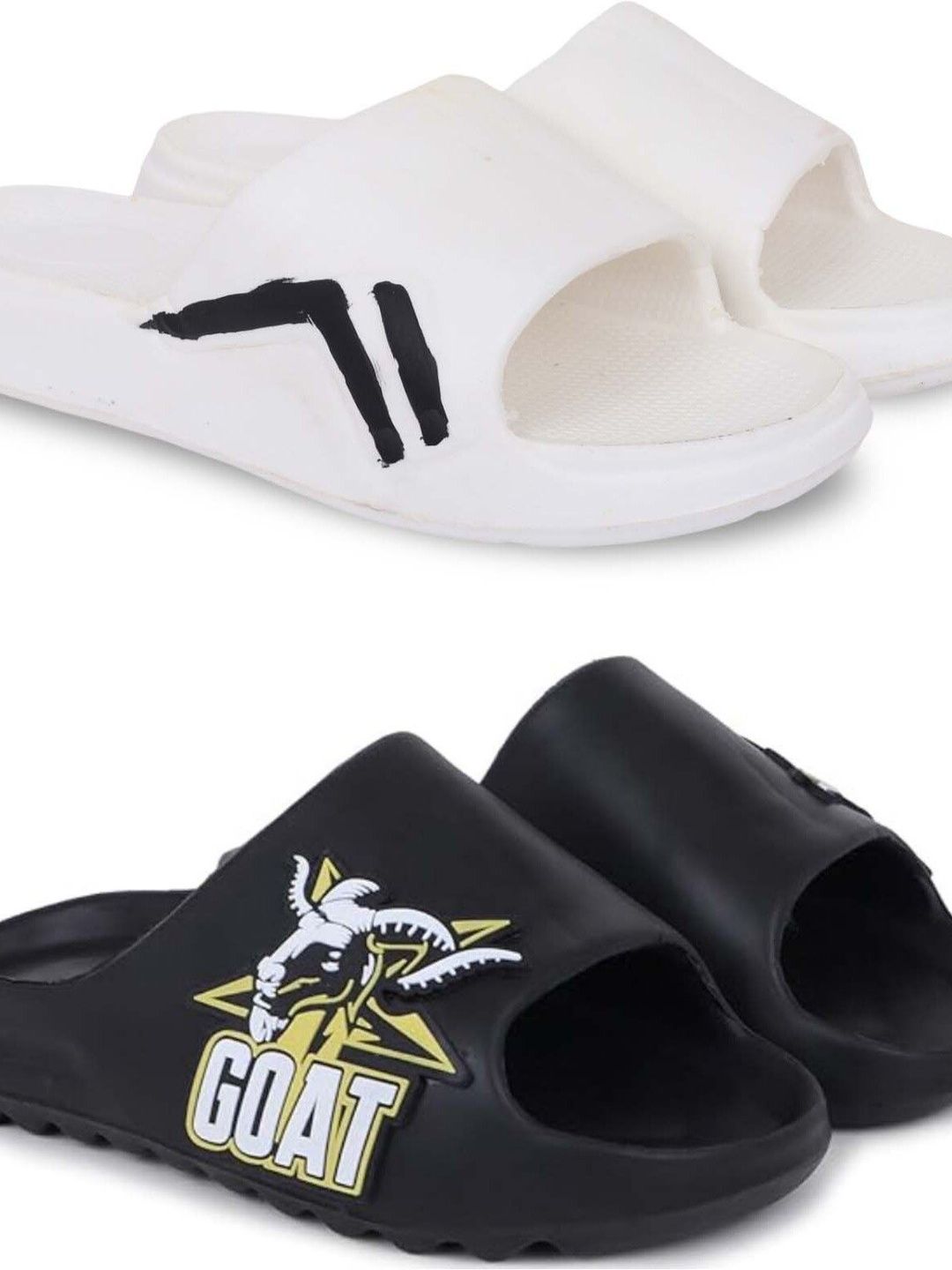 KAPYANSH Men Printed Sliders