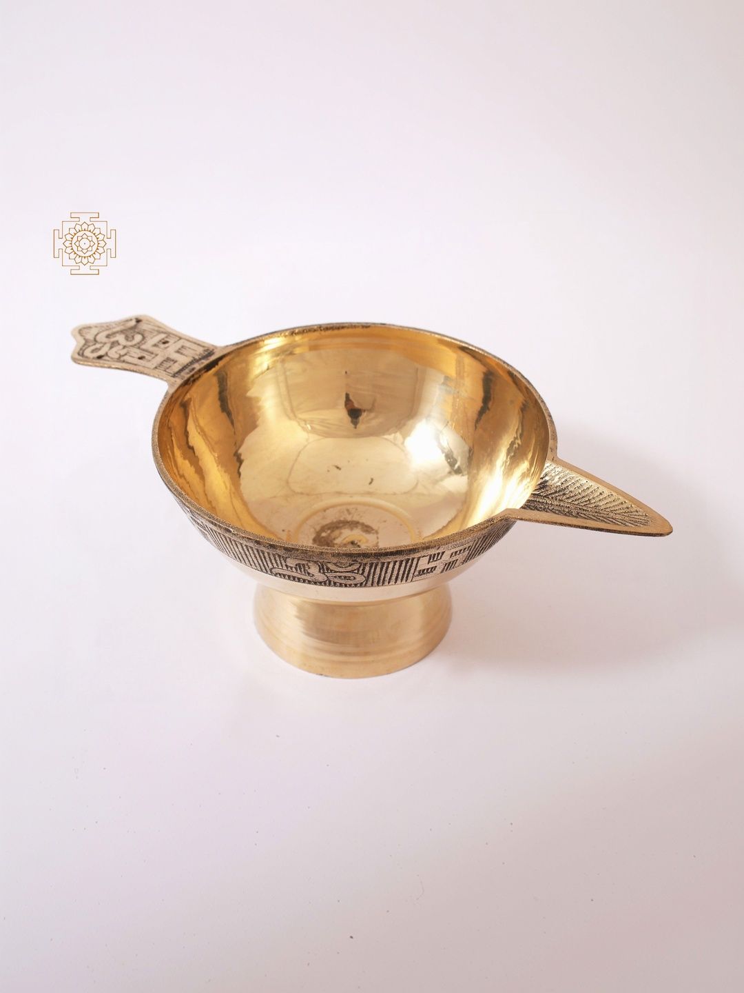 Exotic India Diyas Brass Handheld Diyas
