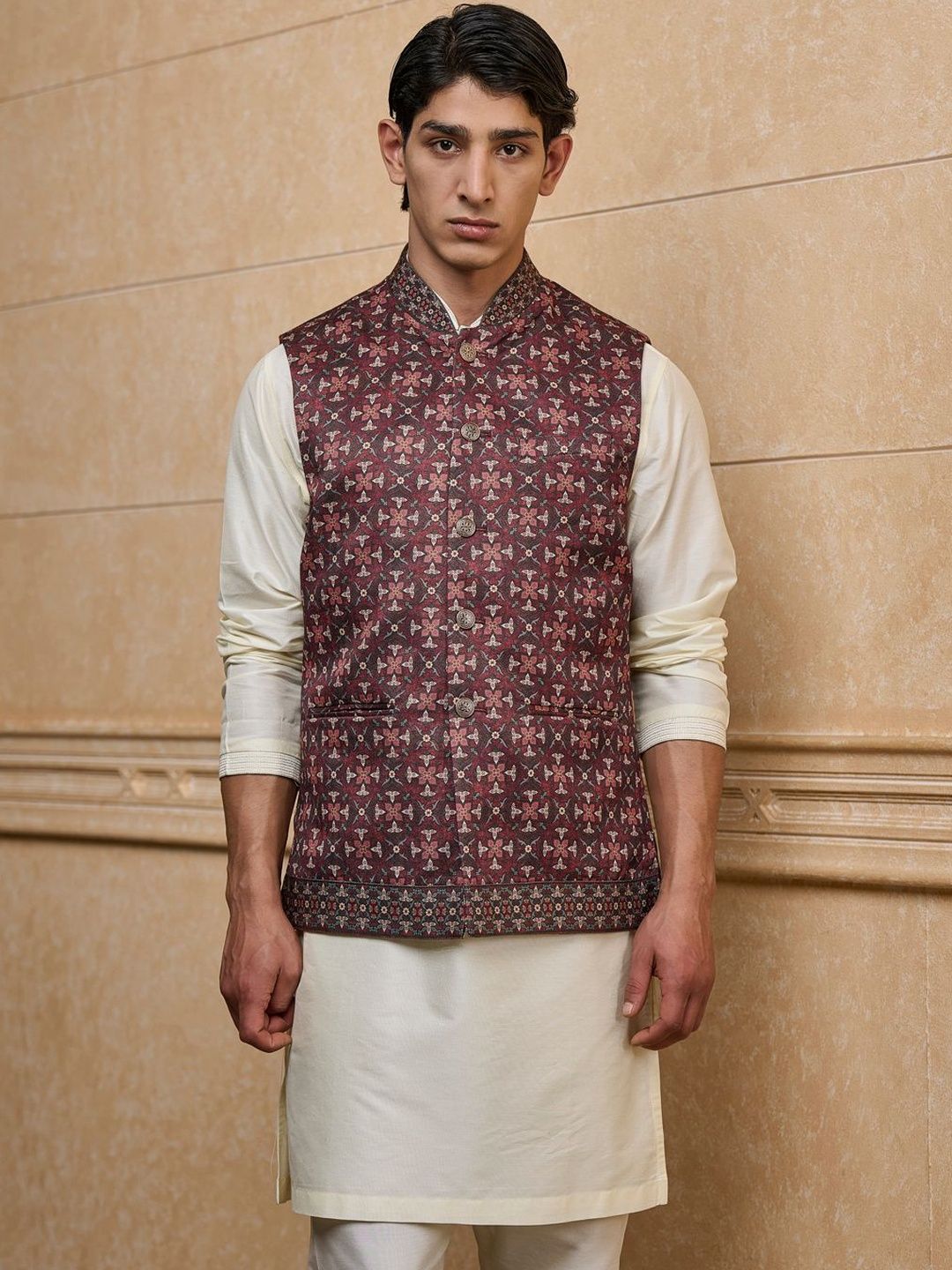 Tasva Printed Woven Bundi