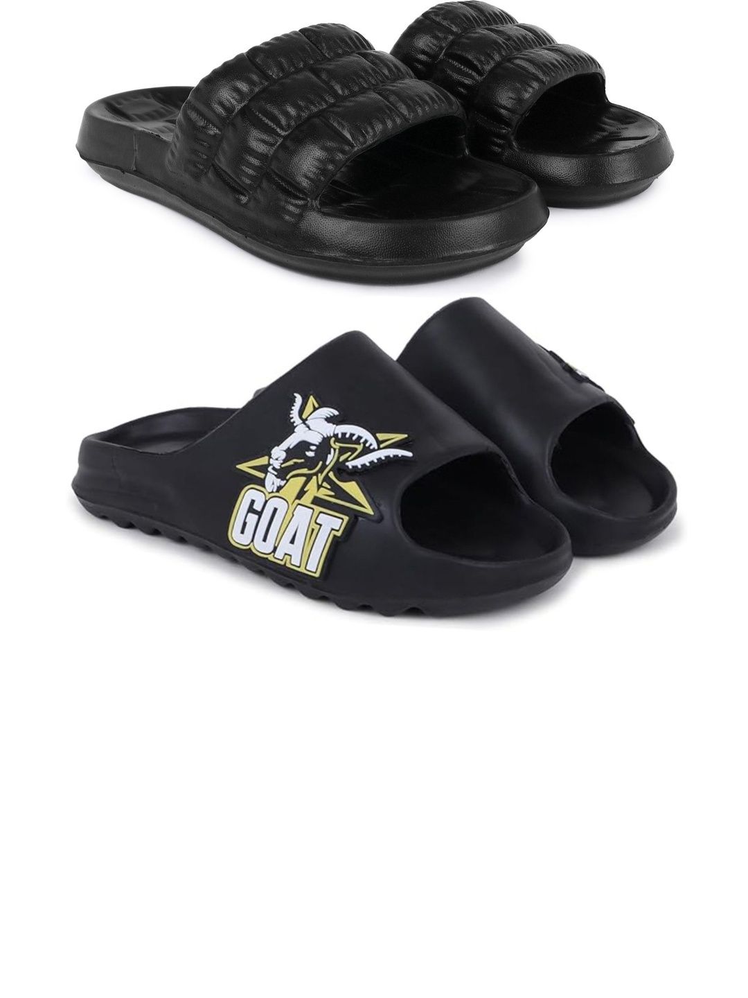 KAPYANSH Men Printed Sliders