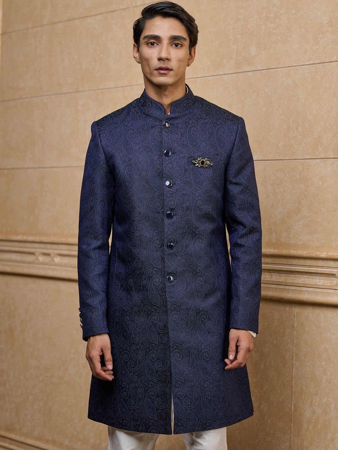 Tasva Jacquard Indo Western Set