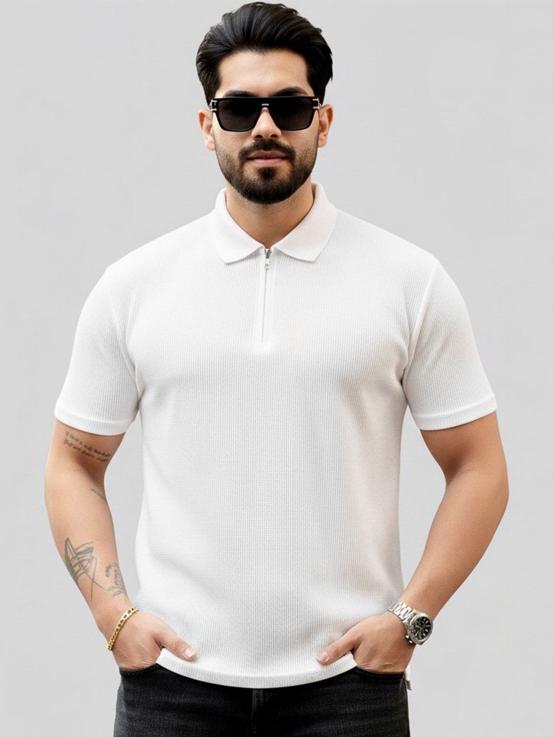 Moda Rapido Men Polo Collar T-shirt