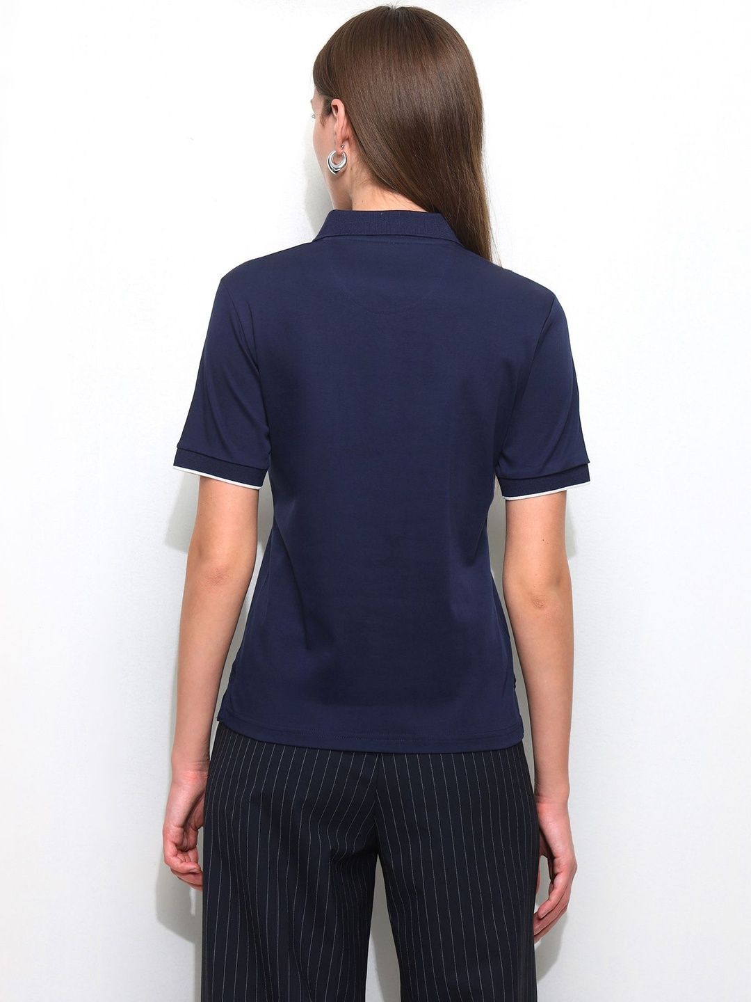 Brand Logo Polo Collar T-shirt