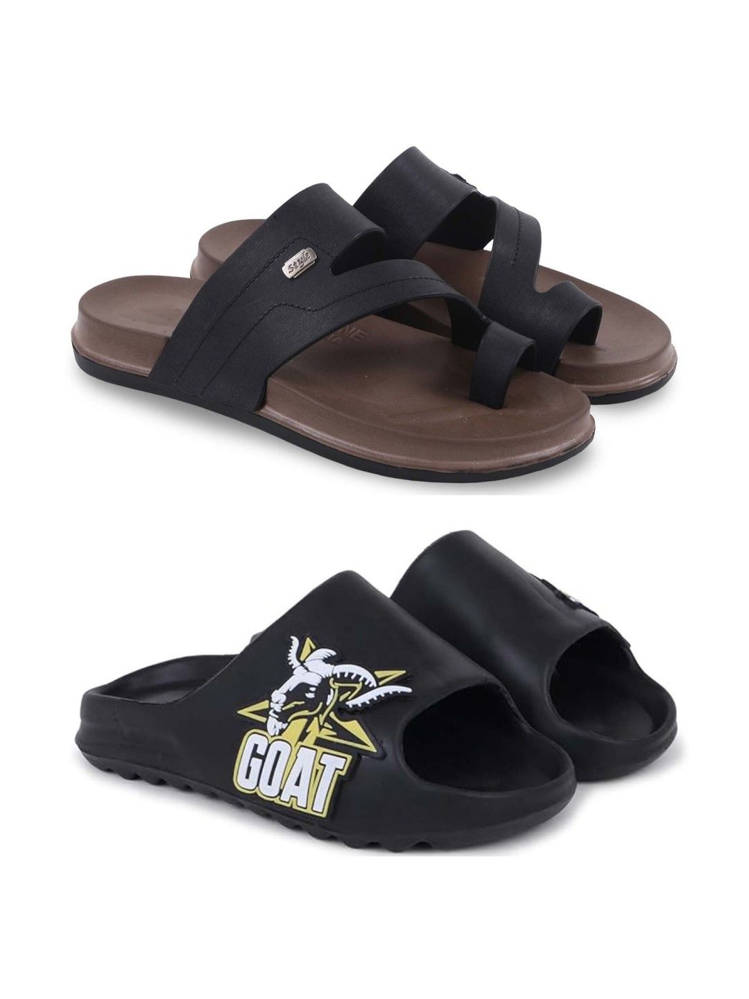Pampy Angel Men Printed Sliders