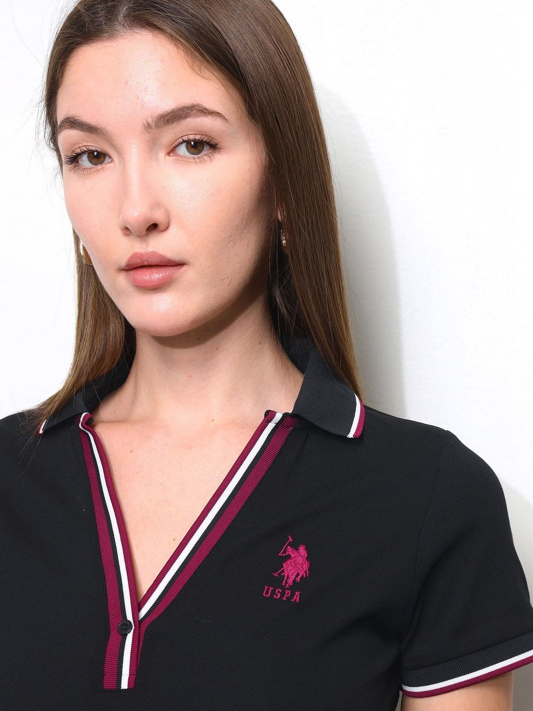 Brand Logo Polo Collar T-shirt