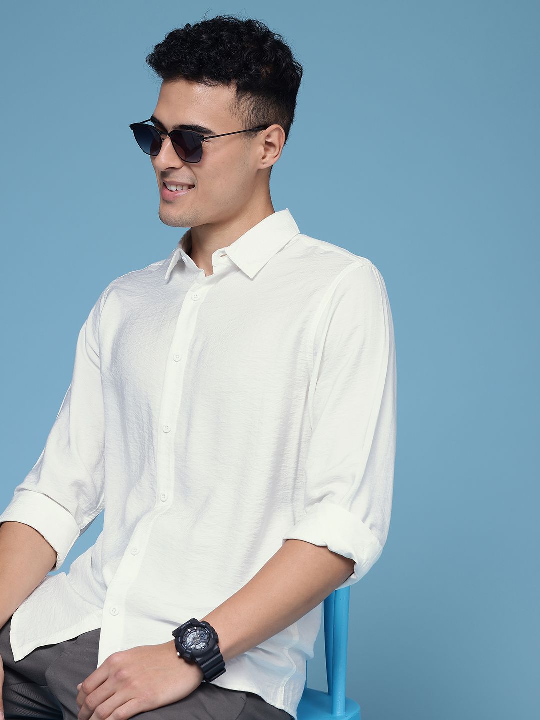 HERE&NOW Slim Fit Casual Shirt