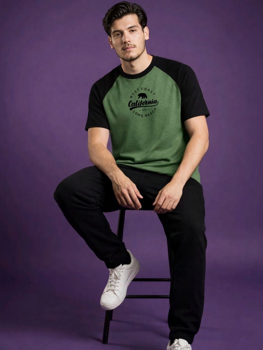 DAMN GUD DG Men Colourblocked T-shirt