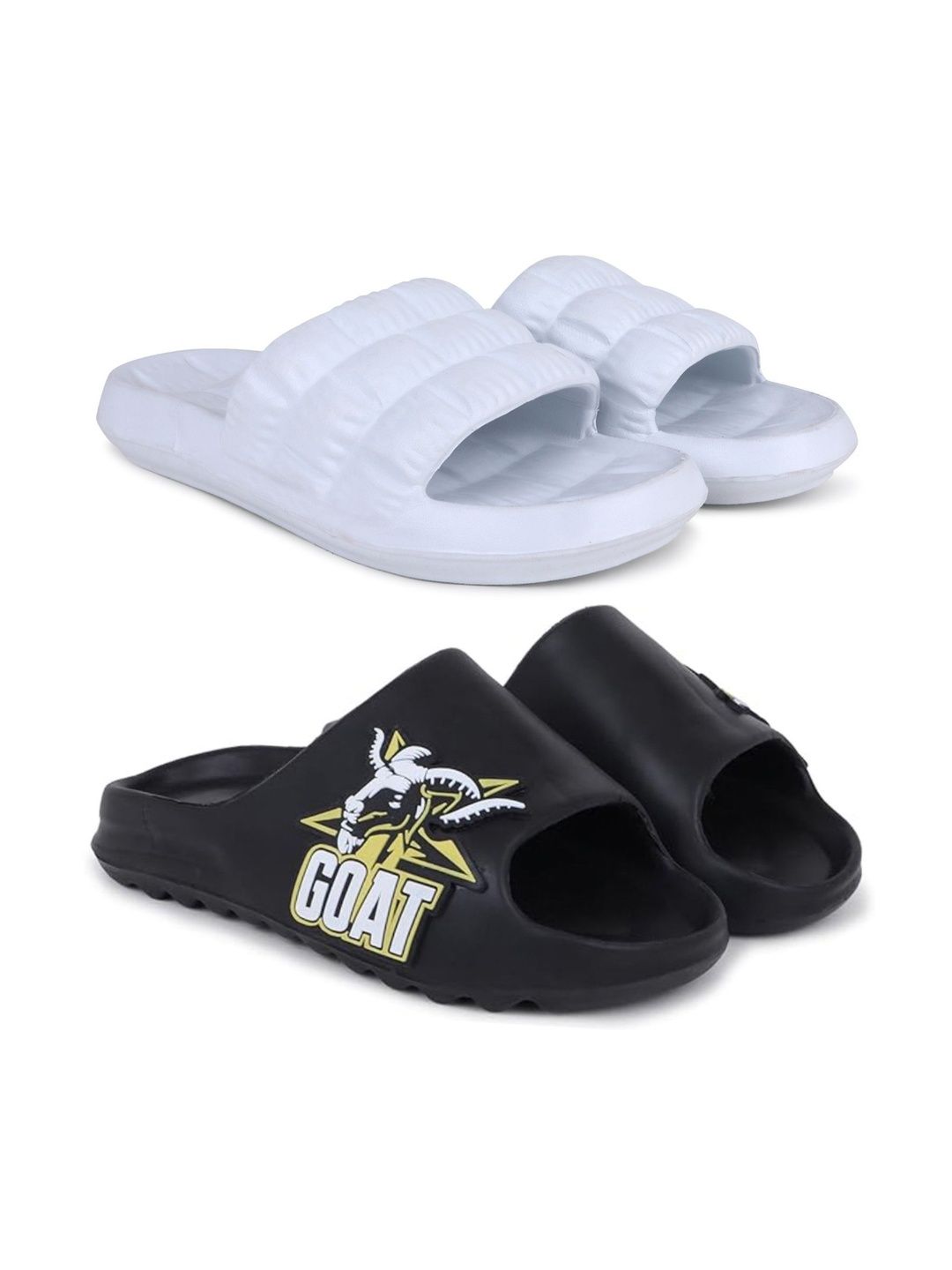 KAPYANSH Men Printed Sliders