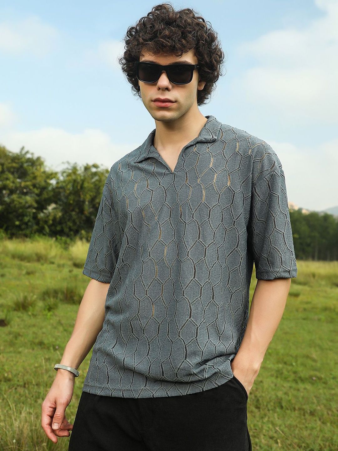 CAHOOT Men Polo Collar T-shirt