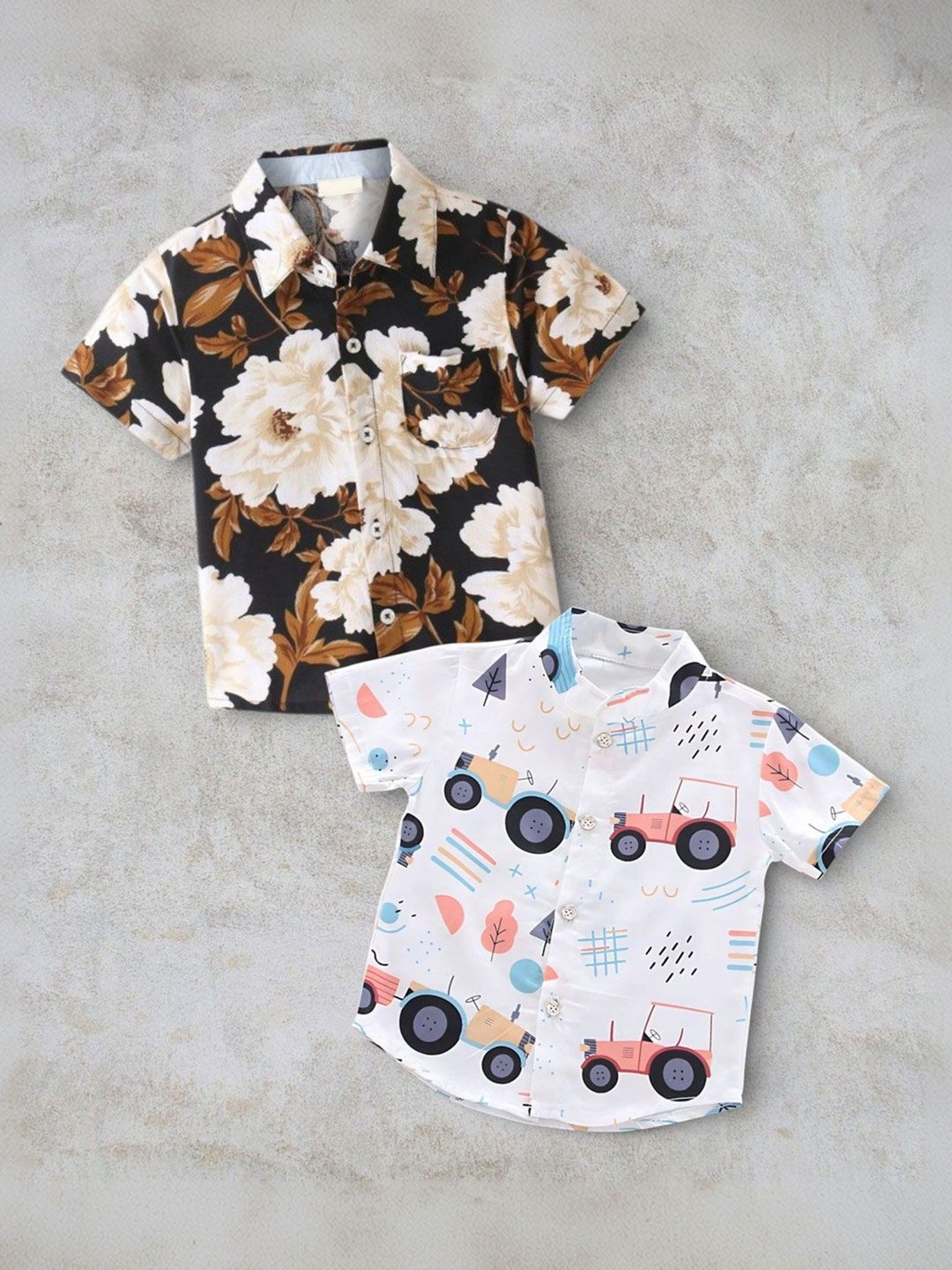 DUTT CREATION Boys Classic Printed Casual Shirt