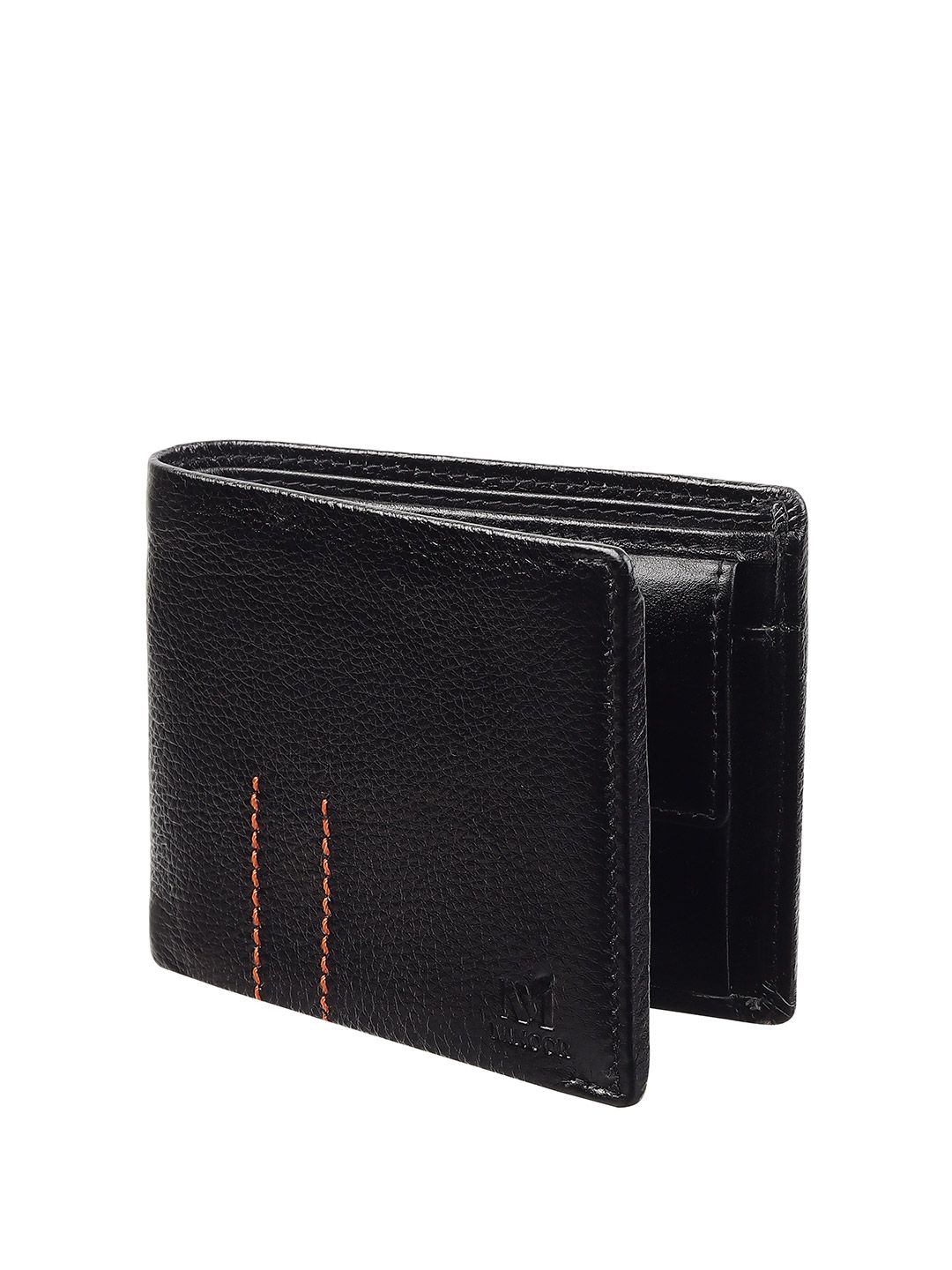 Minoor Men Textured Leather Two Fold Wallet