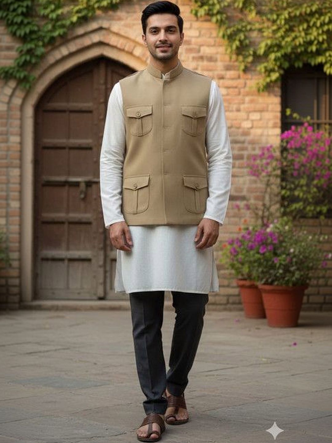 BuaGi Collection Mandarin Collar Nehru Jackets