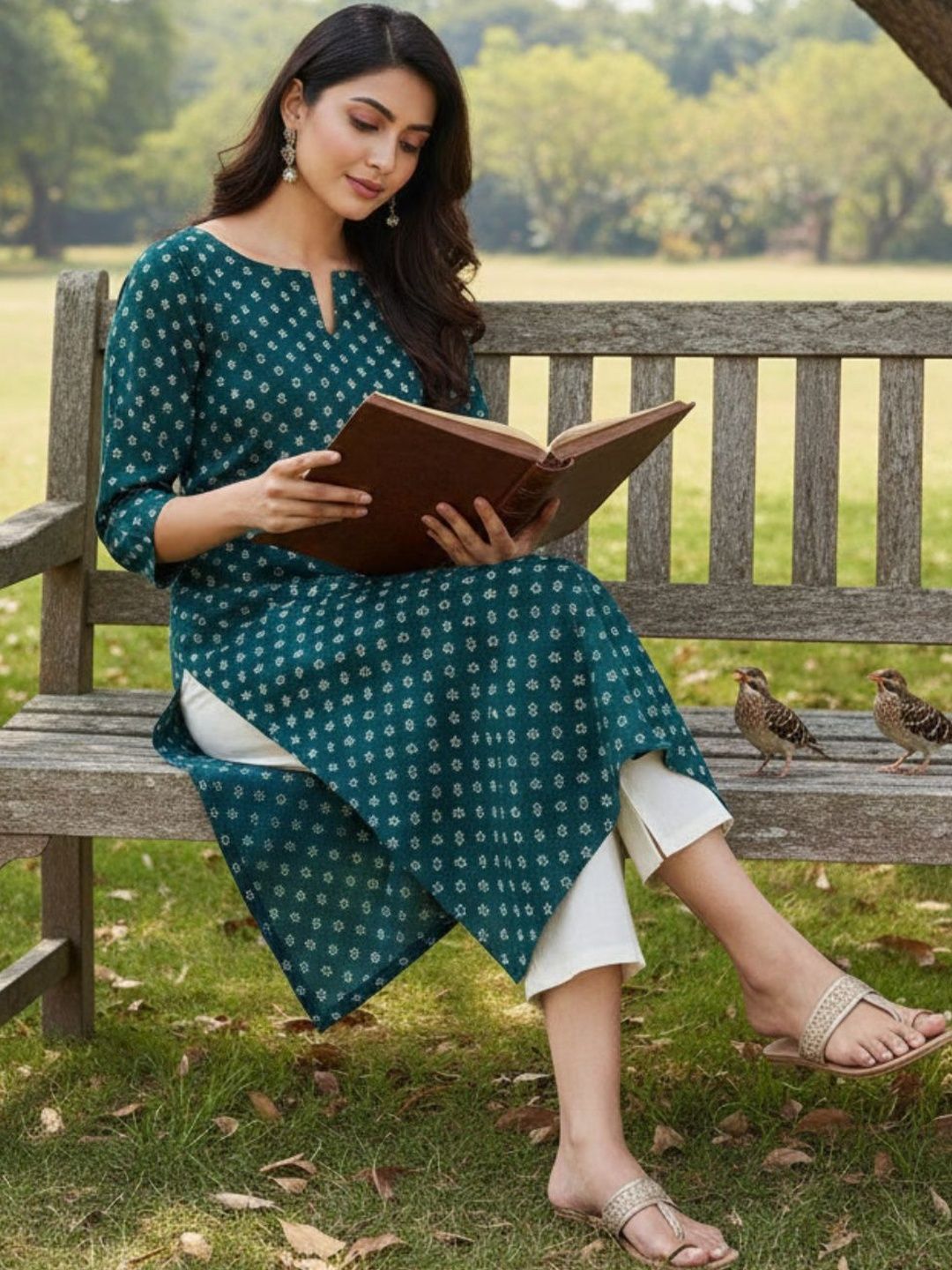 Milvia Women Floral Printed Floral Kurta