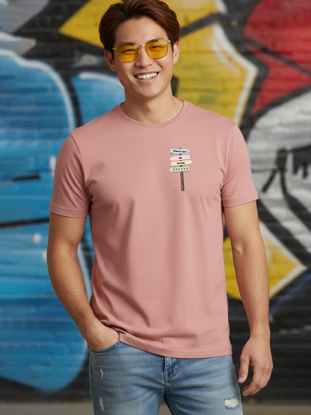 Greylongg Men Printed T-shirt