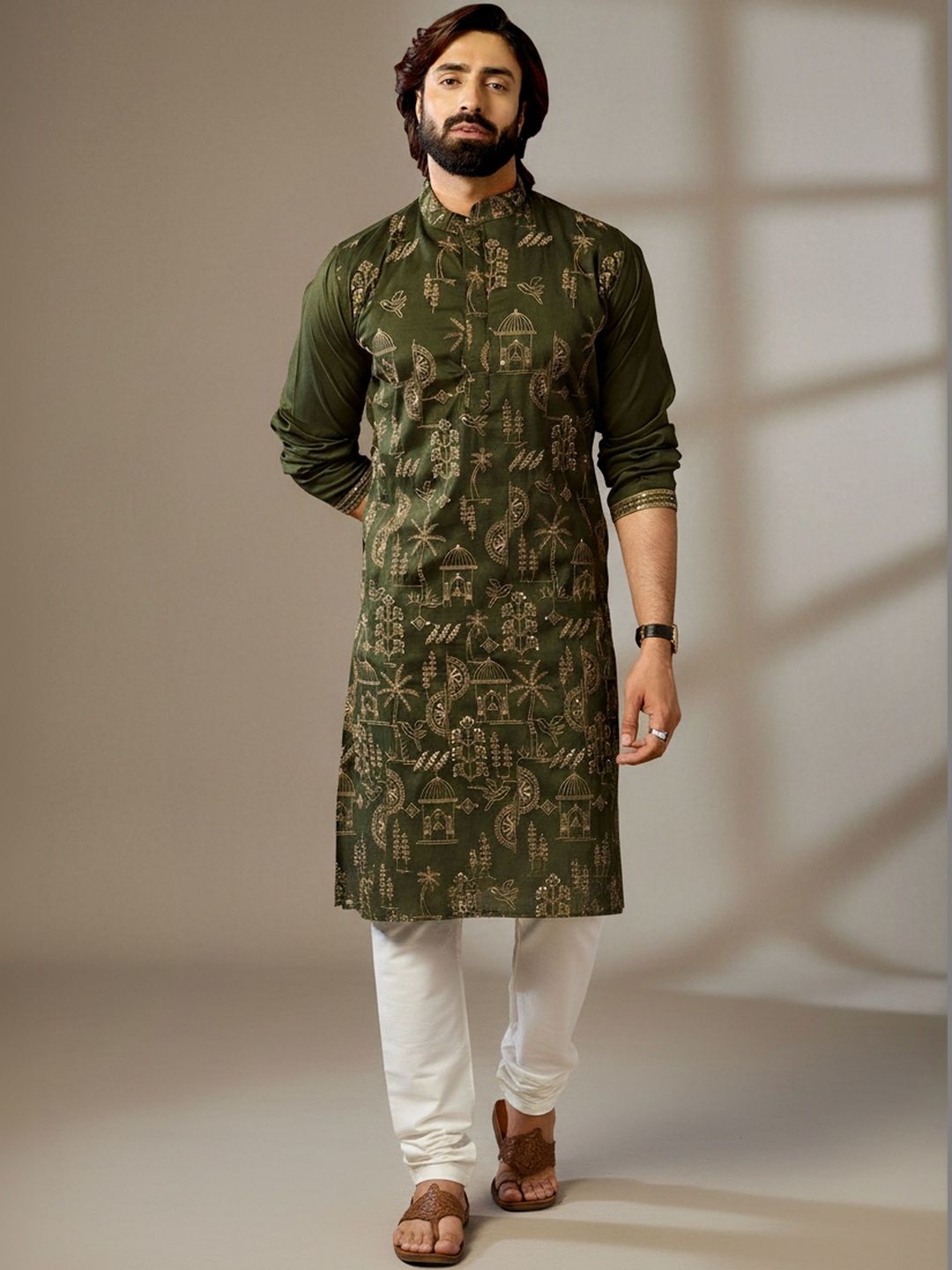 RANGRAAG Mandarin Collar Mandarin Collar Kurta