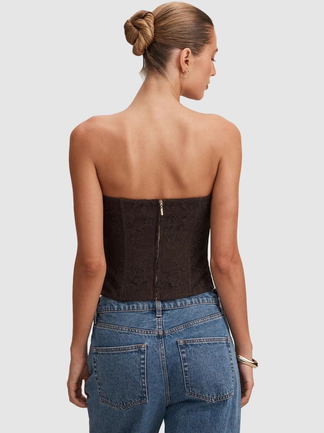 Embellished Embroidered Lace Crop Top
