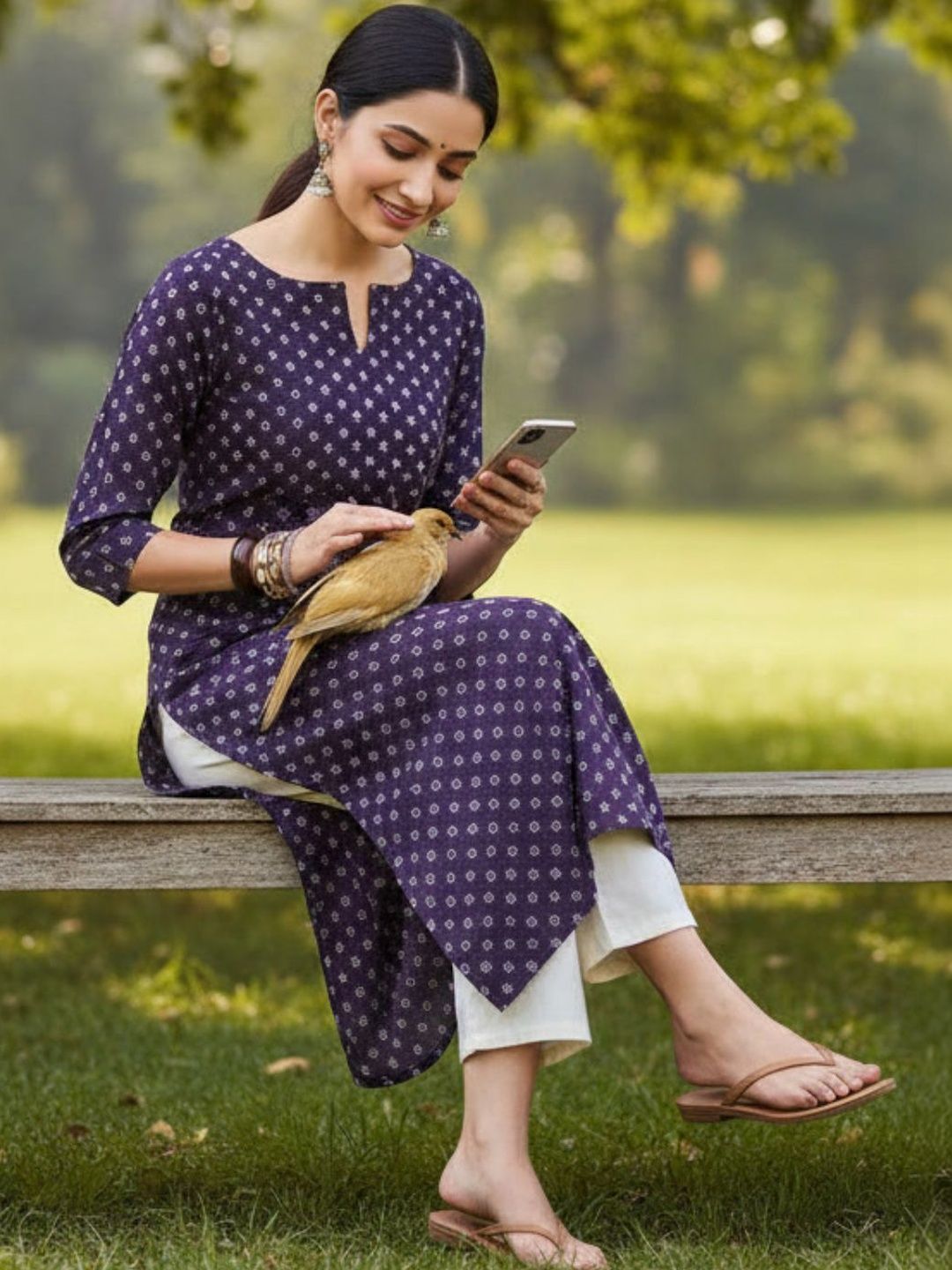 Milvia Women Floral Printed Floral Kurta