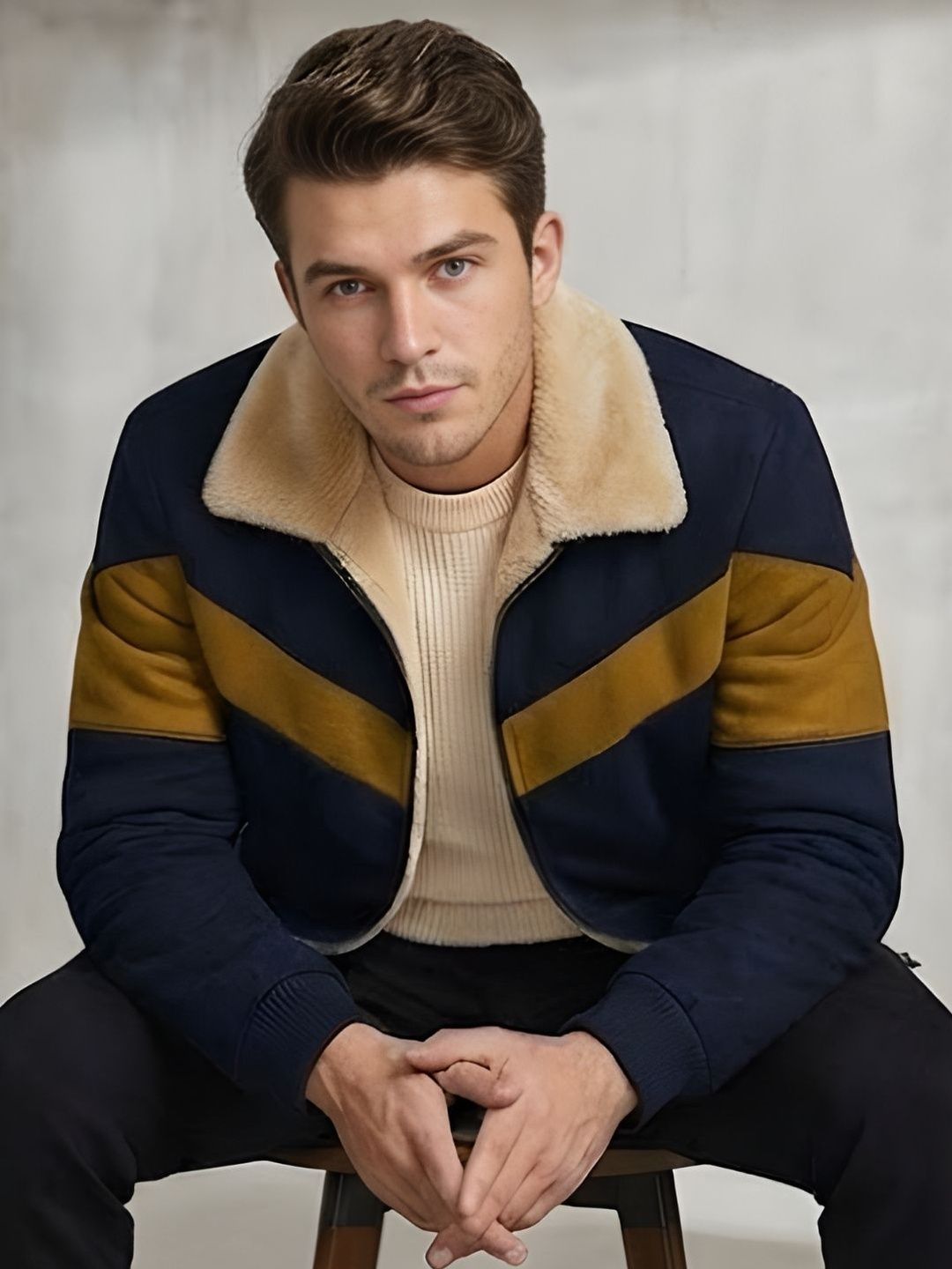 MIA FASHION Men Colourblocked Bomber Jacket