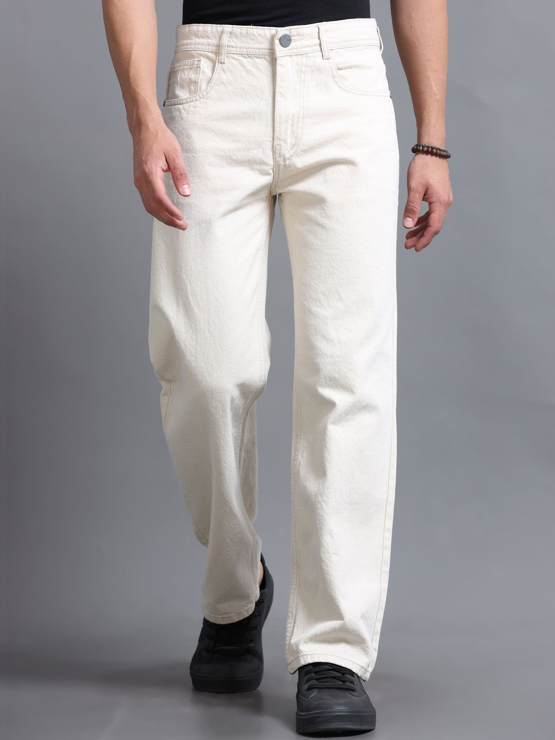 R.Code by The Roadster Life Co. Men Smart Regular Fit Mid-Rise Jeans