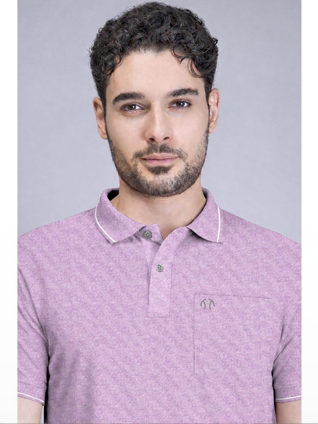 Triptee Men Polo Collar T-shirt