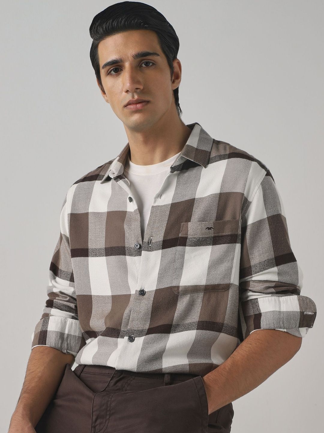 Mufti Mufti Men Checked Casual Shirt