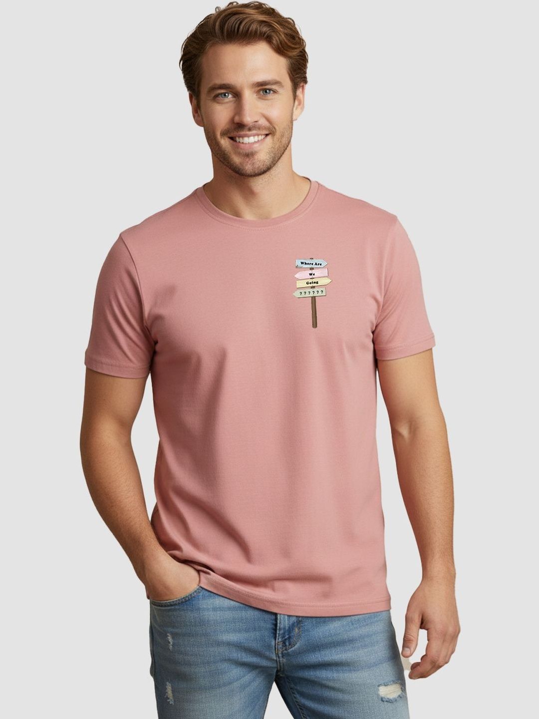 Greylongg Men Printed T-shirt