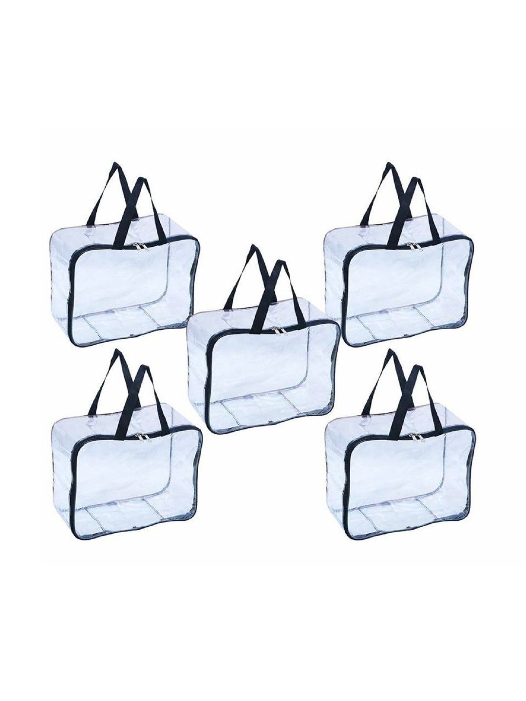 ULTIMATEFASHIONISTA Black Set of 5 Water Resistant Multi-Utility Organisers