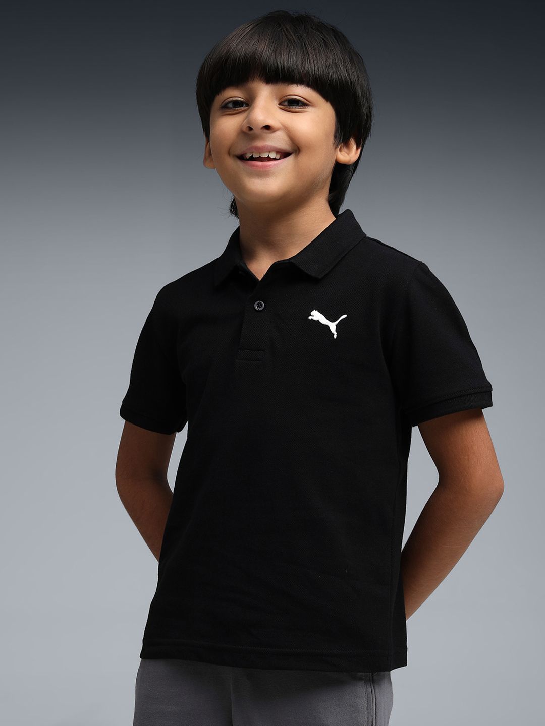 Puma Puma Kid's Ess polo ps Regular Fit Polo Collar Cotton Tshirt