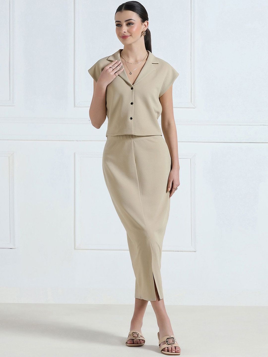 Selvia Solid Top with Skirt