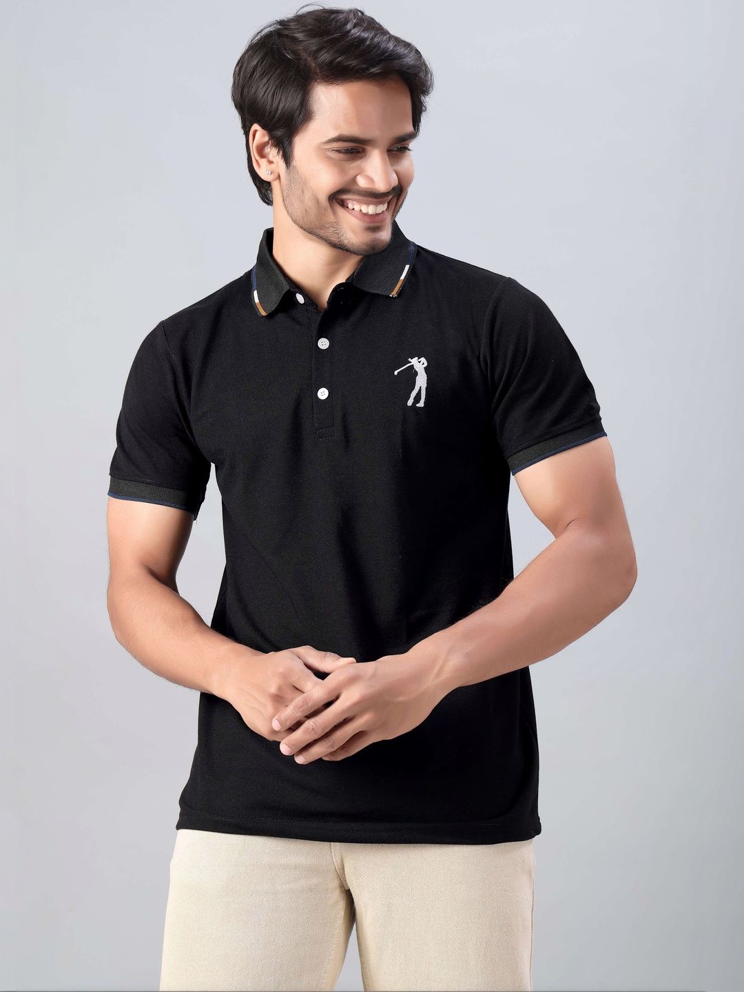 Mast & Harbour Men Brand Logo Polo Collar T-shirt