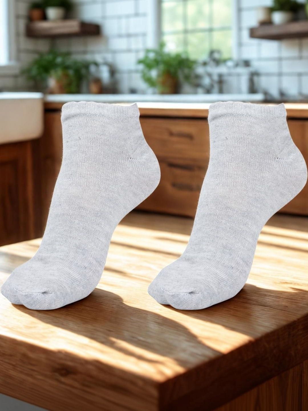 MJE Men Pack of 2 Cotton Blend Ankle Length Socks
