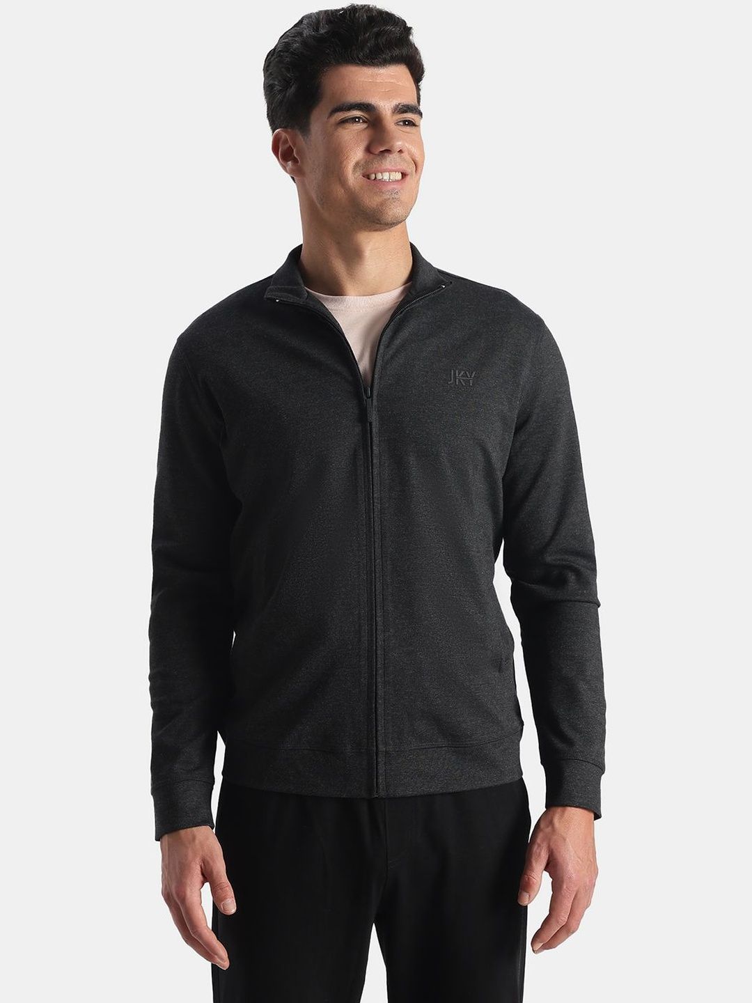 Jockey Rayon Nylon Elastane Stretch Jacket with Ribbed Cuffs - AM89