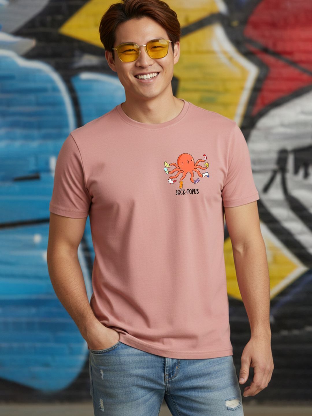 Greylongg Men Printed T-shirt