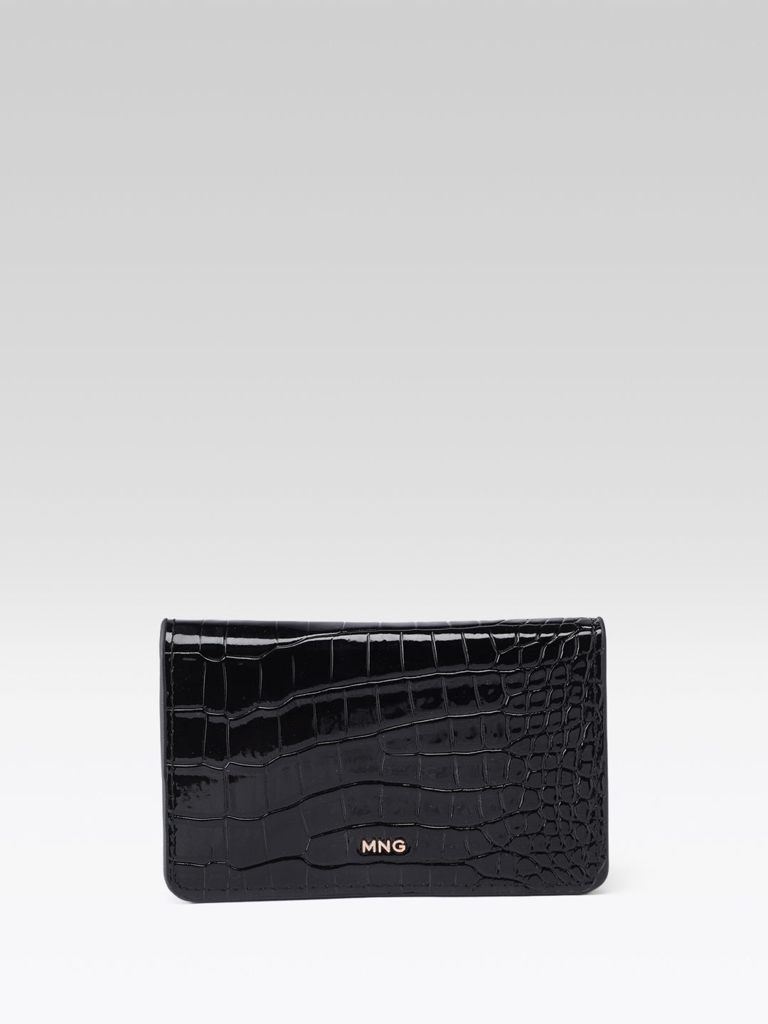 Animal Textured Two Fold Wallet