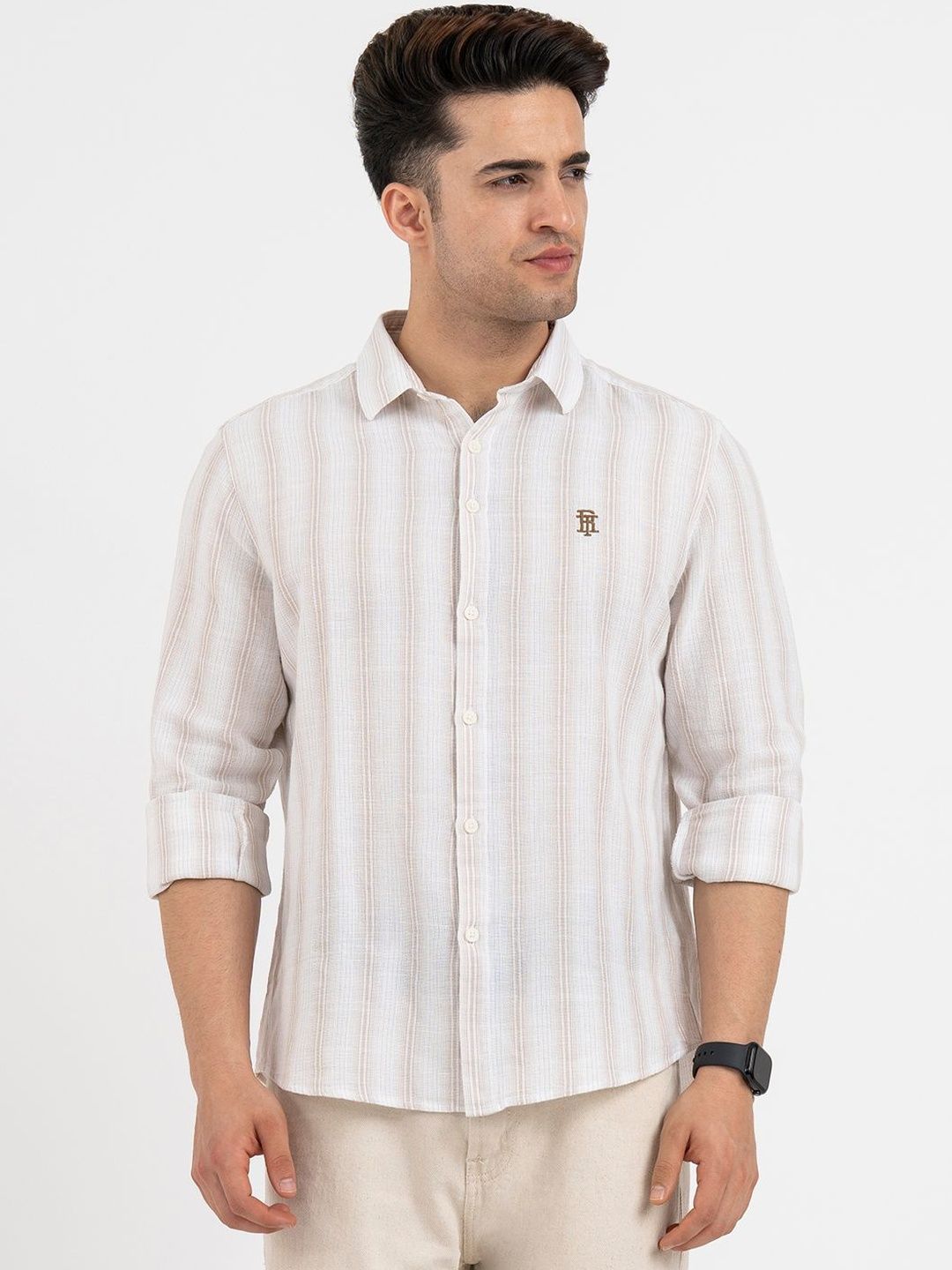 Red Tape Men Striped Casual Shirt