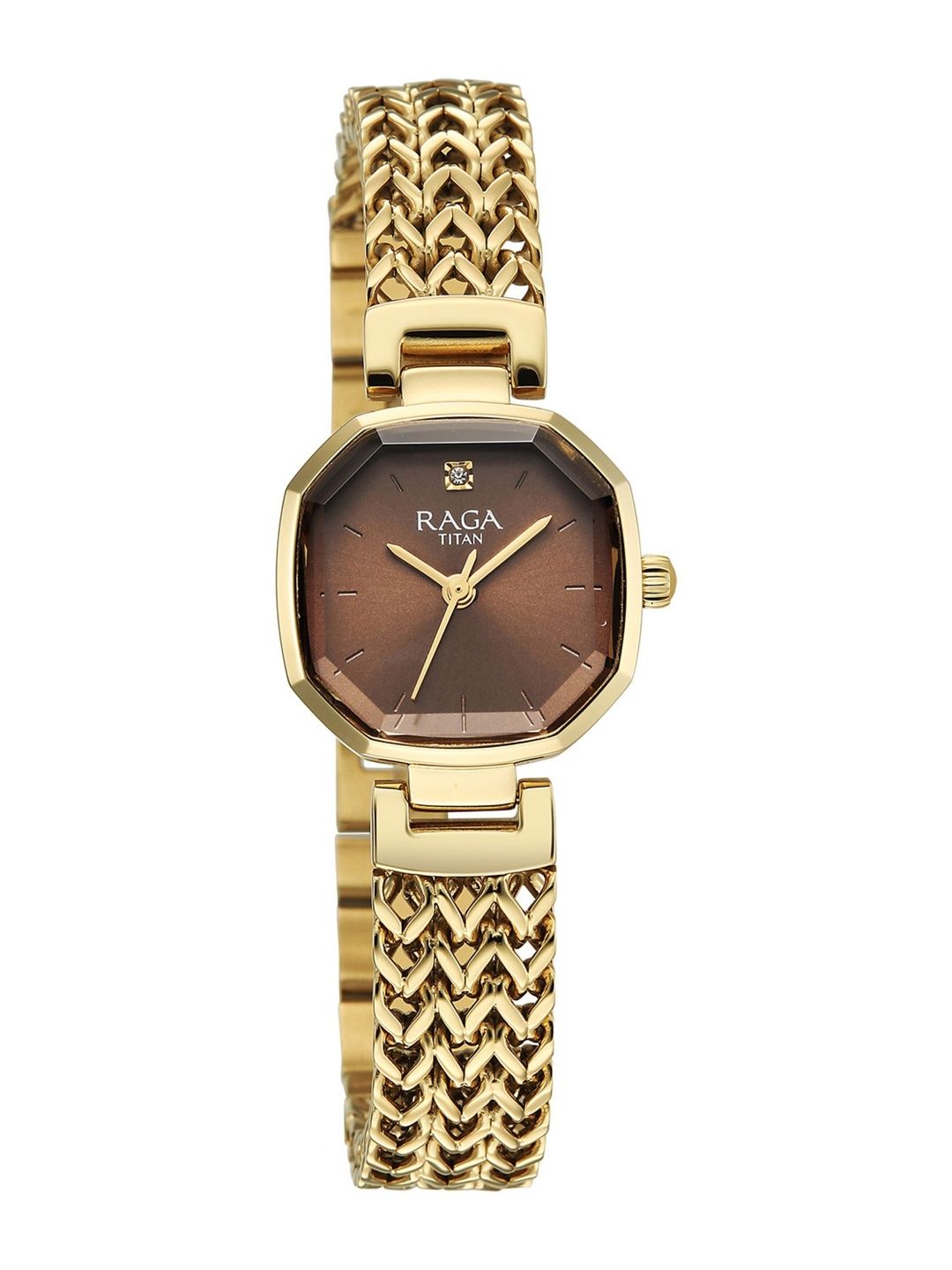 Raga Ascendo Brown Dial Quartz Analog Watch - 95404YM01
