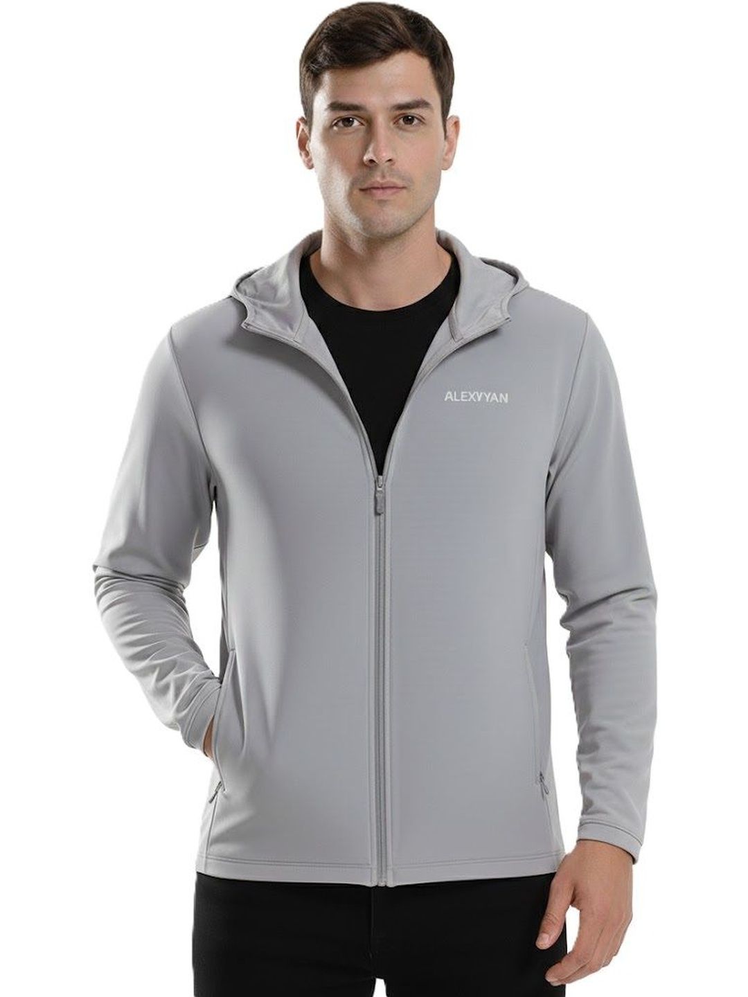 Alexvyan Men Water Resistant Running Woven Jacket
