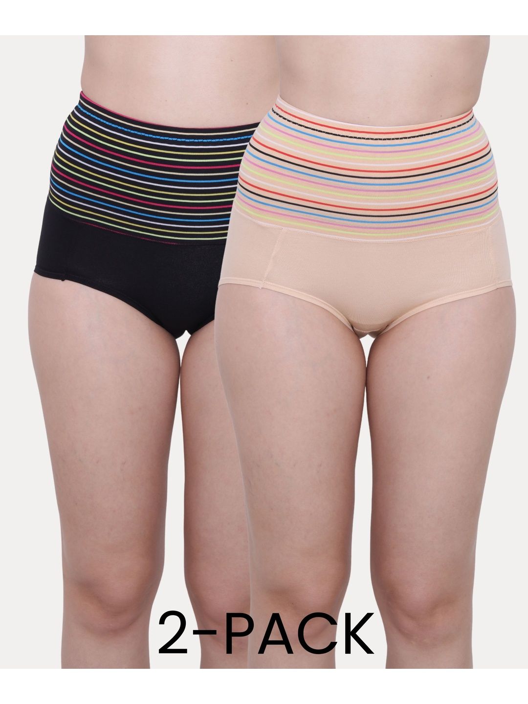 Glamoras Pack of 2 High Waist Tummy Tucker Shapewear