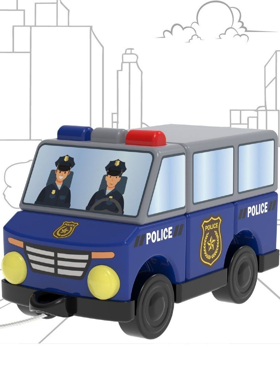 Li'l Wizards Build Your Own Police Van Early Learning Toy