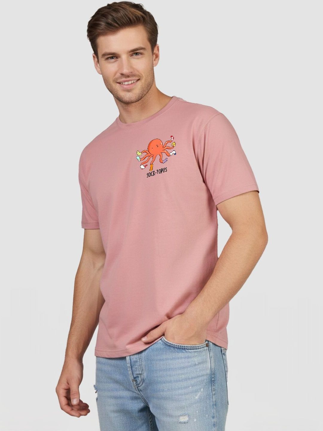 Greylongg Men Printed T-shirt
